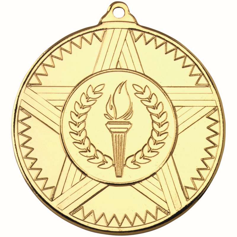STRIPED STAR MEDAL (1in CENTRE) BRONZE – 2in
