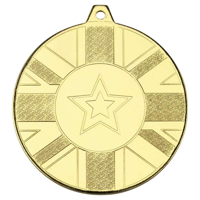 UNION FLAG MEDAL (1in CENTRE) BRONZE – 2in