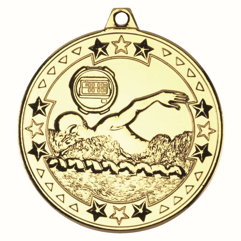 SWIMMING TRI STAR MEDAL BRONZE – 2in