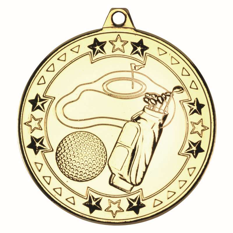 GOLF TRI STAR MEDAL BRONZE – 2in